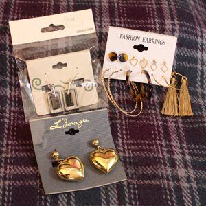 NWT Pierced Earring Lot L'Image Fashion Bug